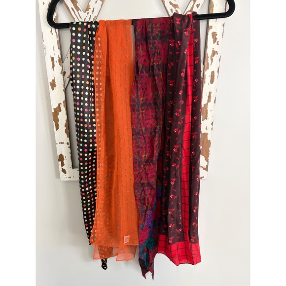 Accessories - Lot of 4 Vtg Scarves Anne Klein, Liz Claiborne, ect